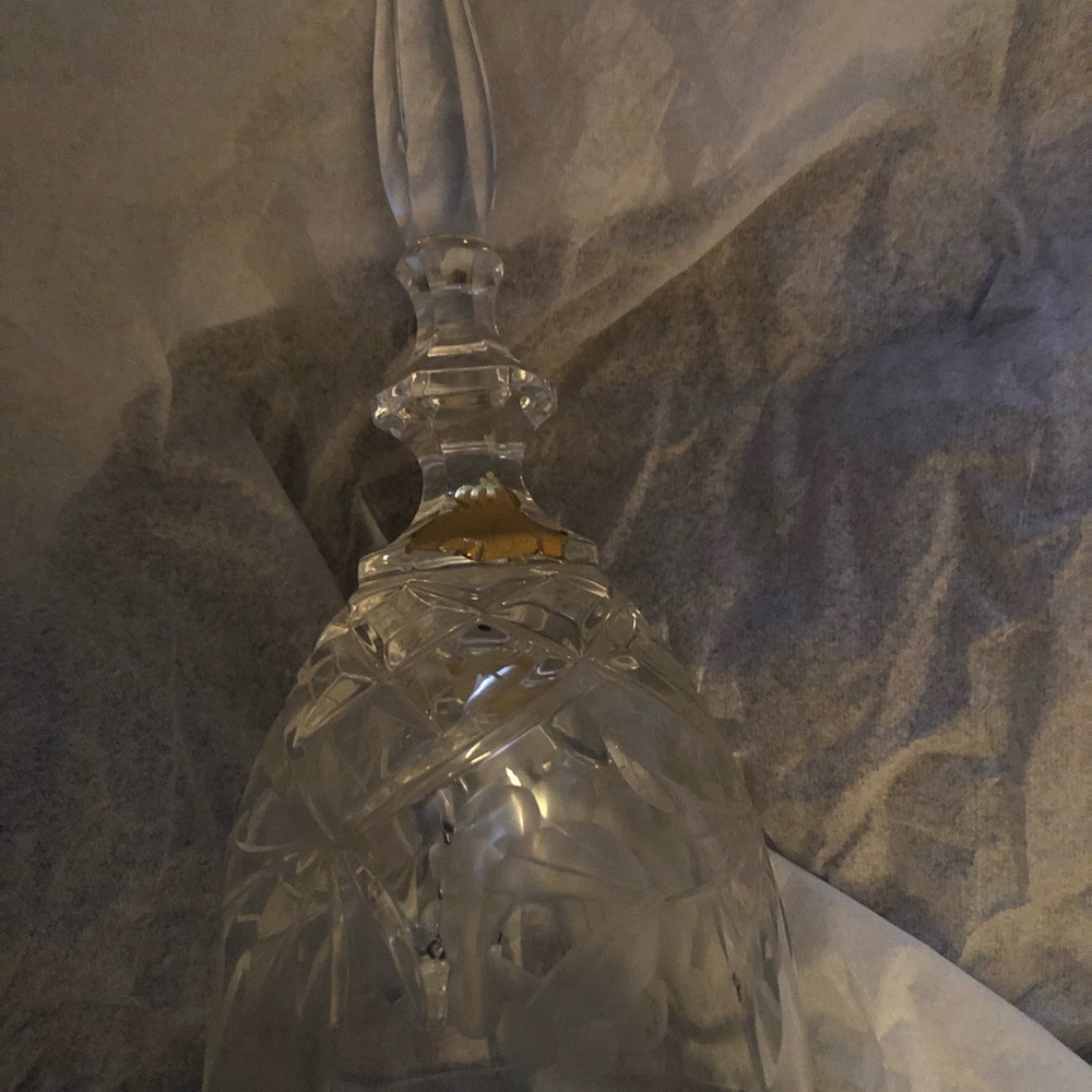 Lead crystal vintage bell